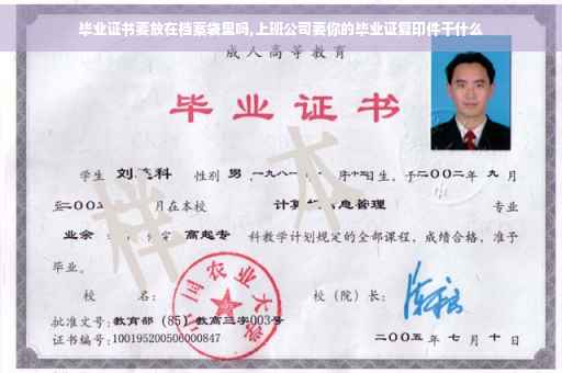 毕业证书要放在档案袋里吗,上班公司要你的毕业证复印件干什么