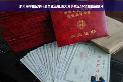 浙大海宁校区拿什么毕业证进,浙大海宁校区2022最低录取分