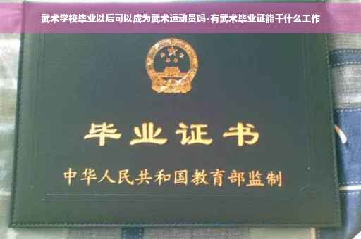 武术学校毕业以后可以成为武术运动员吗-有武术毕业证能干什么工作