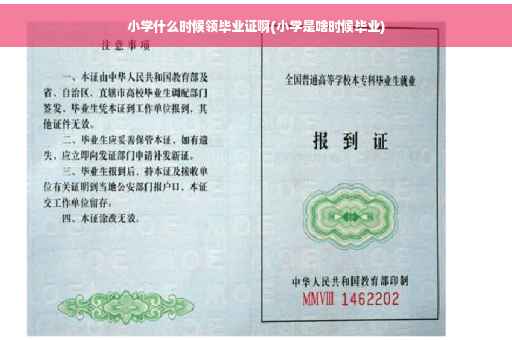 小学什么时候领毕业证啊(小学是啥时候毕业)
