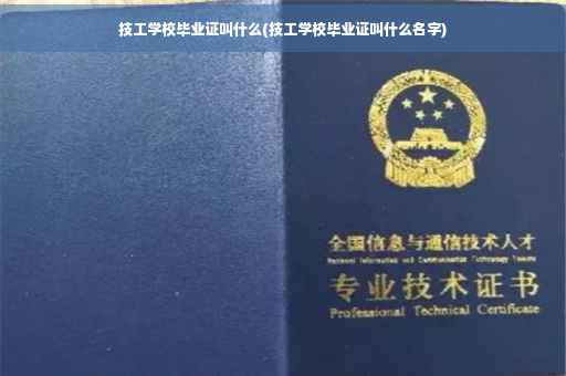 技工学校毕业证叫什么(技工学校毕业证叫什么名字)