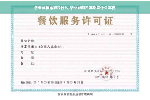 毕业证档案袋是什么,毕业证的名字都是什么字体