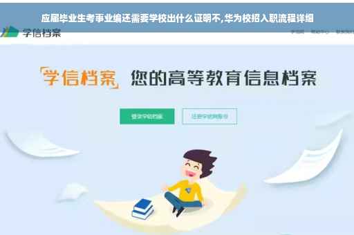 应届毕业生考事业编还需要学校出什么证明不,华为校招入职流程详细