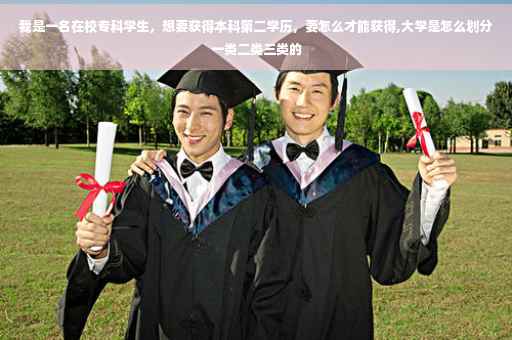 我是一名在校专科学生，想要获得本科第二学历，要怎么才能获得,大学是怎么划分一类二类三类的