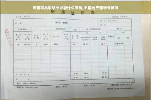 没有拿高中毕业证算什么学历,不读高三有毕业证吗