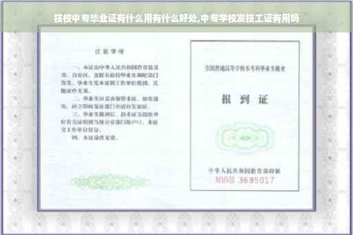 技校中专毕业证有什么用有什么好处,中专学校发技工证有用吗