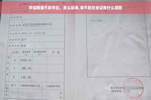 学信网查不到学历，怎么回事,拿不到毕业证有什么原因