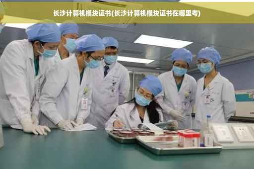 长沙计算机模块证书(长沙计算机模块证书在哪里考)