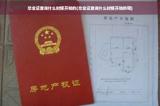 毕业证查询什么时候开始的(毕业证查询什么时候开始的呢)