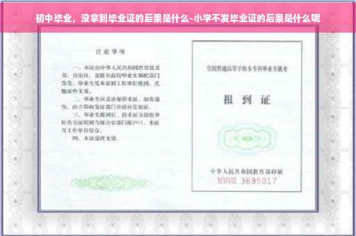 初中毕业，没拿到毕业证的后果是什么-小学不发毕业证的后果是什么呢