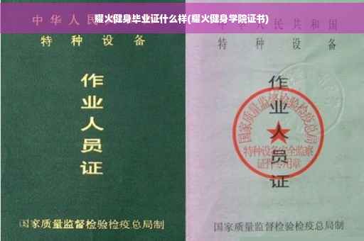 耀火健身毕业证什么样(耀火健身学院证书)