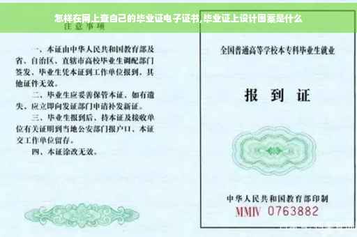 怎样在网上查自己的毕业证电子证书,毕业证上设计图案是什么