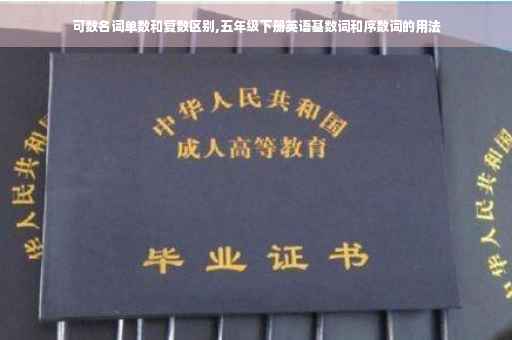 可数名词单数和复数区别,五年级下册英语基数词和序数词的用法