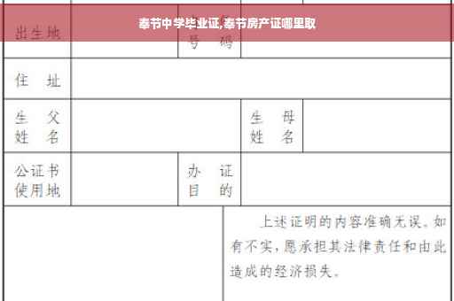奉节中学毕业证,奉节房产证哪里取