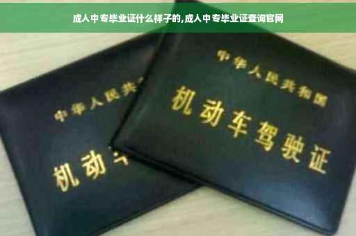 成人中专毕业证什么样子的,成人中专毕业证查询官网