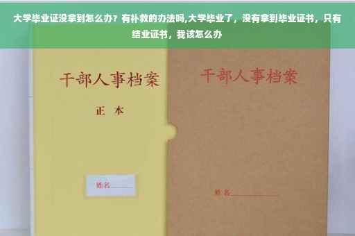 大学毕业证没拿到怎么办？有补救的办法吗,大学毕业了，没有拿到毕业证书，只有结业证书，我该怎么办