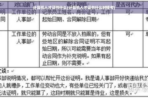 计算机人才证书什么(计算机人才证书什么时候考)