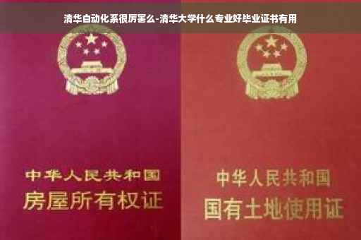 清华自动化系很厉害么-清华大学什么专业好毕业证书有用