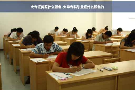 大专证件照什么颜色-大学专科毕业证什么颜色的
