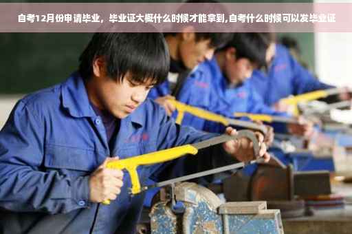 自考12月份申请毕业，毕业证大概什么时候才能拿到,自考什么时候可以发毕业证