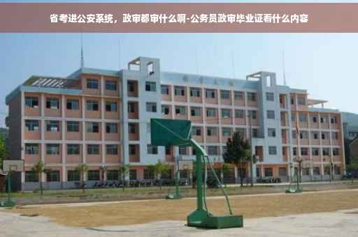 省考进公安系统，政审都审什么啊-公务员政审毕业证看什么内容