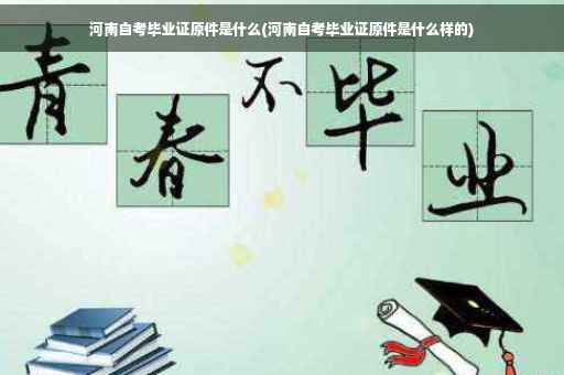 河南自考毕业证原件是什么(河南自考毕业证原件是什么样的)