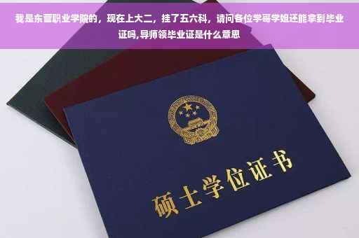 我是东营职业学院的，现在上大二，挂了五六科，请问各位学哥学姐还能拿到毕业证吗,导师领毕业证是什么意思