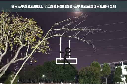 请问高中毕业证在网上可以查询吗如何查询-高中毕业证查询网址是什么啊