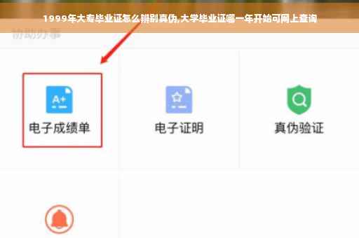 1999年大专毕业证怎么辨别真伪,大学毕业证哪一年开始可网上查询