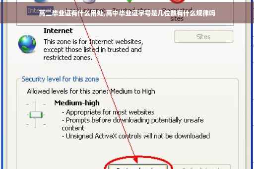 高二毕业证有什么用处,高中毕业证字号是几位数有什么规律吗