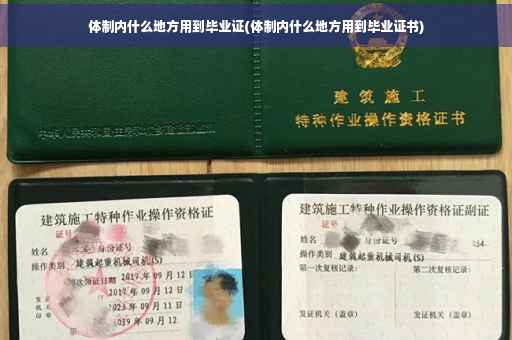 体制内什么地方用到毕业证(体制内什么地方用到毕业证书)