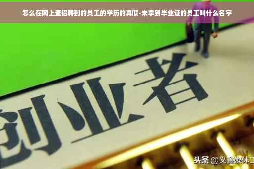 怎么在网上查招聘到的员工的学历的真假-未拿到毕业证的员工叫什么名字