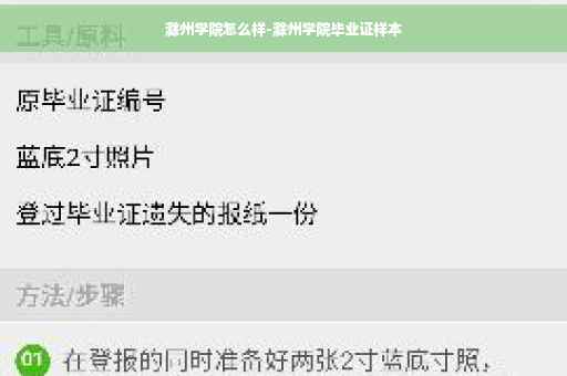 滁州学院怎么样-滁州学院毕业证样本