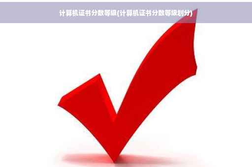 计算机证书分数等级(计算机证书分数等级划分)