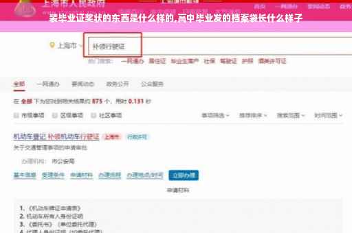 装毕业证奖状的东西是什么样的,高中毕业发的档案袋长什么样子