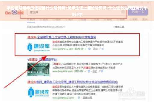 学位证号和学历证号都什么号码啊?是学生证上面的号码吗-什么证书是现在发的毕业证书