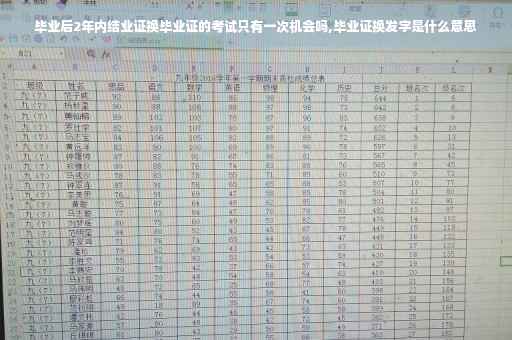 毕业后2年内结业证换毕业证的考试只有一次机会吗,毕业证换发字是什么意思