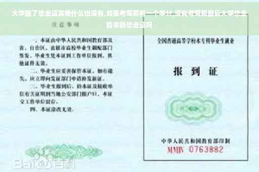 大学除了毕业证其他什么也没有,如果考驾照有一个学分,没有考驾照最后大学毕业能拿到毕业证吗