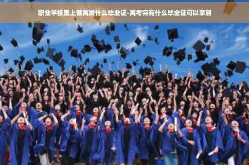 职业学校里上普高发什么毕业证-高考完有什么毕业证可以拿到
