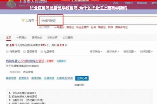 毕业证编号是否是学校编号,为什么毕业证上面有学院吗