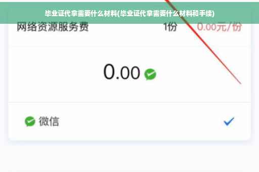 毕业证代拿需要什么材料(毕业证代拿需要什么材料和手续)