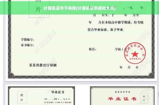 计算机证书干吗用(计算机证书用处大吗)