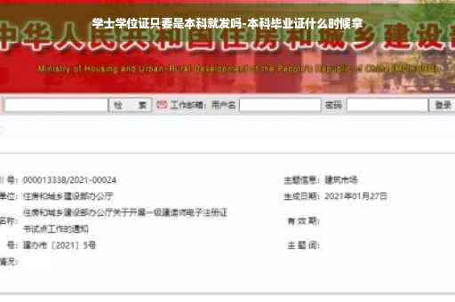 学士学位证只要是本科就发吗-本科毕业证什么时候拿