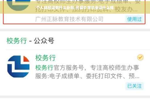 个人林权证有什么补贴,代县中学毕业证什么样