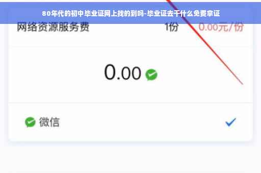 80年代的初中毕业证网上找的到吗-毕业证去干什么免费拿证