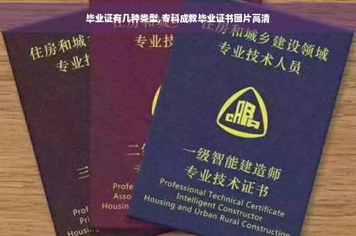 毕业证有几种类型,专科成教毕业证书图片高清