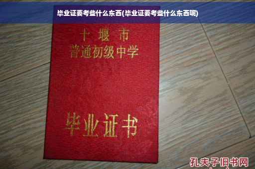 毕业证要考些什么东西(毕业证要考些什么东西呢)
