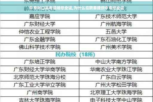 中专对口高考是啥毕业证,为什么应聘要提供中专毕业证