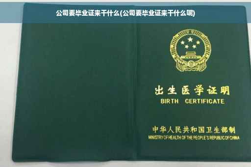公司要毕业证来干什么(公司要毕业证来干什么呢)
