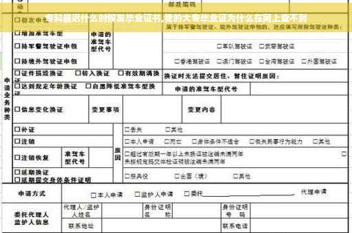专科最迟什么时候发毕业证书,我的大专毕业证为什么在网上查不到